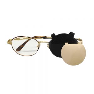 Clip-On Eye Occluders | Non-Adhesive Vision Therapy Tool | 6-Pack | Black or Tan | Fits Most Glasses
