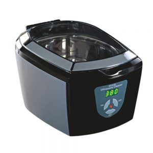 Small Digital Ultrasonic Cleaner | 5 Cleaning Cycles | 1-Pint Tank for Eyeglasses & Jewelry