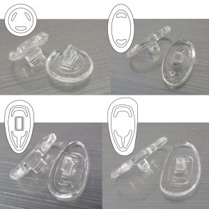 Soft Silicone Nose Pads – 25 Pair Pack | Push-On & Screw-On | D-Shape, Round, Symmetrical & Tear Drop