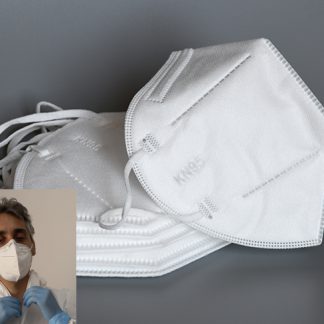 KN95 Face Masks | 10-Pack | 3D Foldable Design with Adjustable Nose Bridge