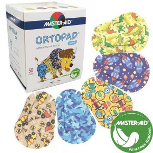 Ortopad® Adhesive Eye Patches for Boys | Bamboo, Hypoallergenic | 50‑Count