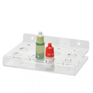 Pharmaceutical Bottle and Ointment Organizer | 12-Compartment Desktop or Wall-Mount Storage