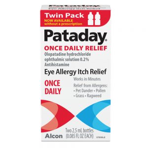 Pataday® Once Daily Allergy Eye Drops – 2 Pack | 2.5mL Bottles | Fast Relief for Itchy Eyes from Allergens
