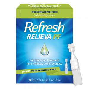 Refresh Relieva PF Eye Drops | Preservative-Free | 30 Single-Use Vials | Dry Eye Relief with HydroCell