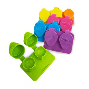 Ribbed Flat Packs for Soft Contact Lenses | Leak-Proof Deep Well Cases | 6 or 12 Mixed-Color Pack