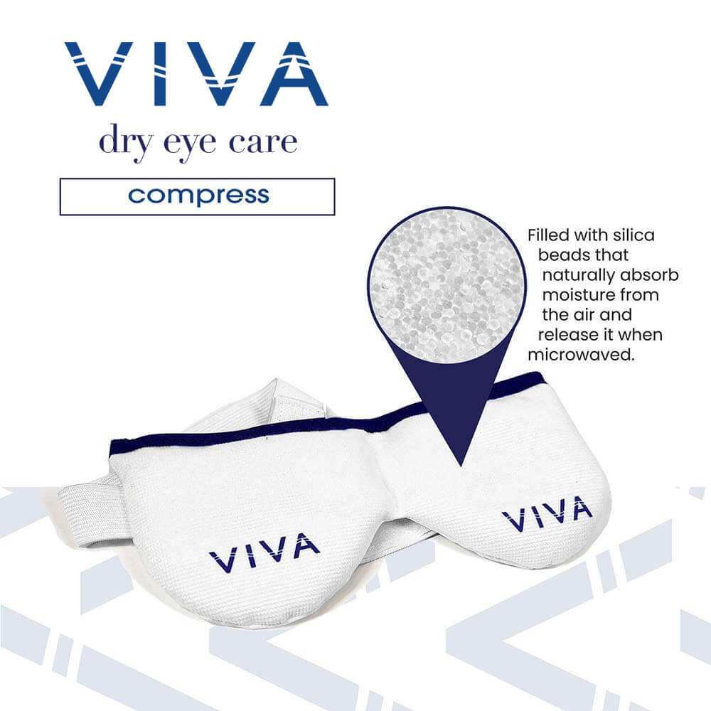 VIVA Dry Eye Compress | Microwave-Activated Moist Heat | Reusable & Antibacterial - Image 2