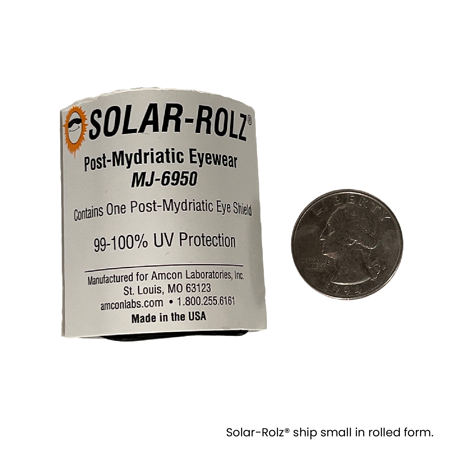 Solar-Rolz® Post-Dilation Sunglasses | Bag of 50 Rolls | UVA/UVB Eye Protection for Adults & Kids - Image 8