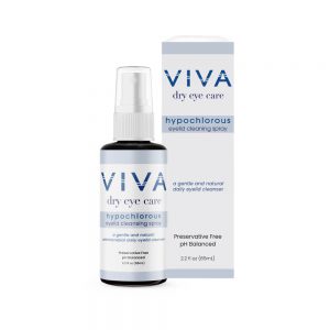 VIVA Hypochlorous Eyelid Cleansing Spray | 65mL | Gentle, Rinse-Free Relief for Dry Eyes & Blepharitis