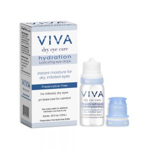 Preservative-Free Eye Drops for Dry Eyes | VIVA Hydration Drops | Hyaluronic Acid & L-Carnitine | 10mL