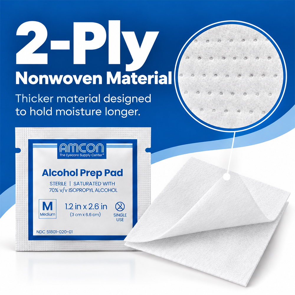 Amcon Medium Alcohol Prep Pads | 70% Isopropyl | Box of 200 - Image 4