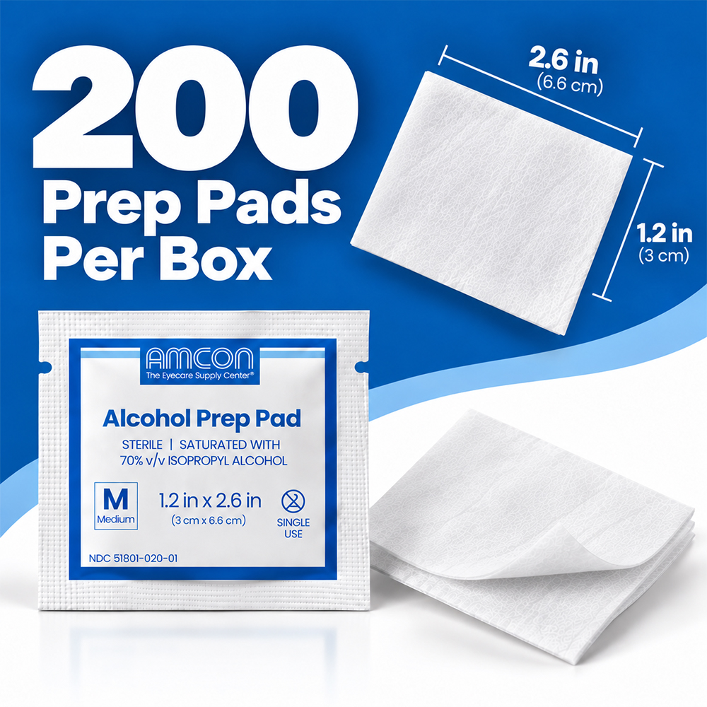 Amcon Medium Alcohol Prep Pads | 70% Isopropyl | Box of 200 - Image 5