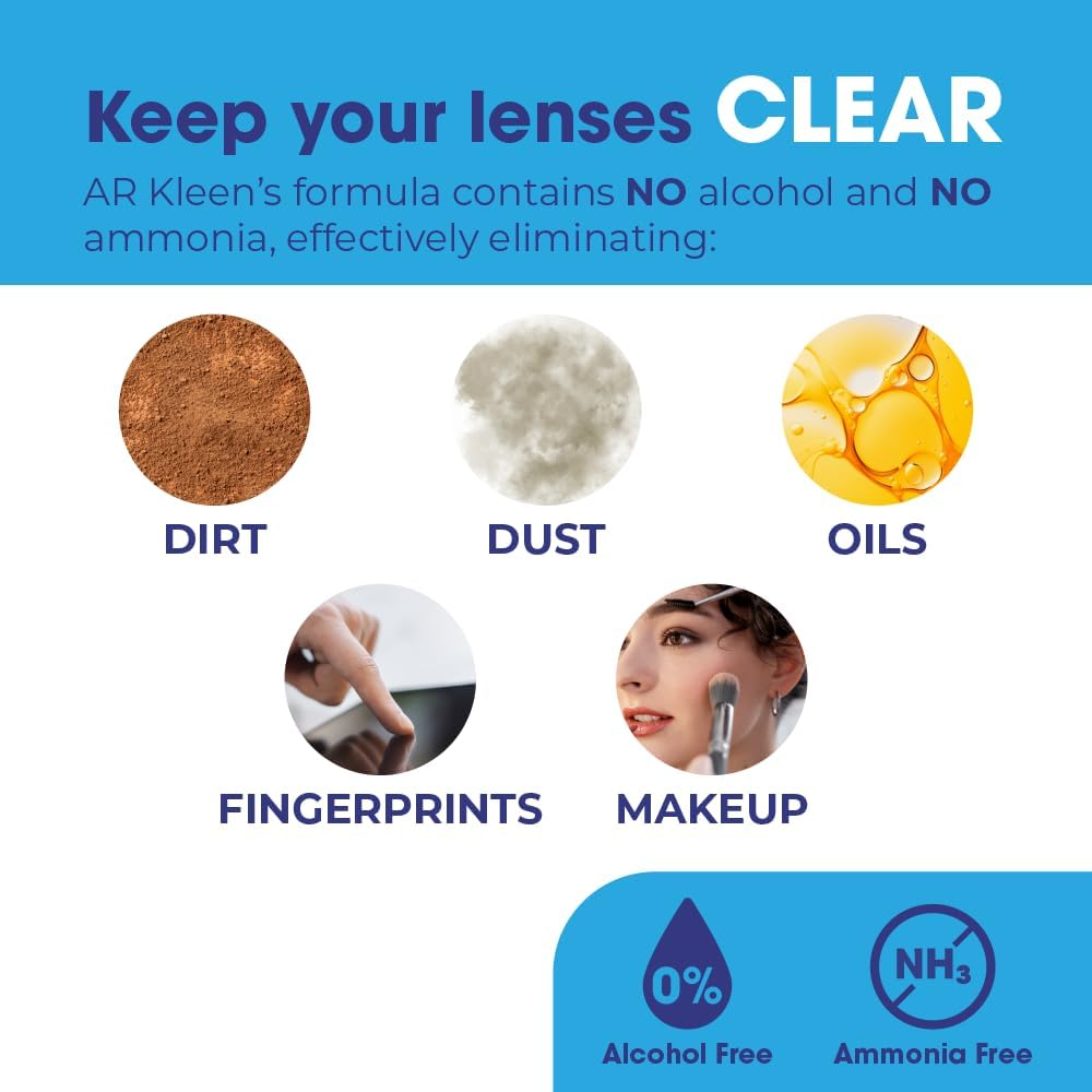 AR Kleen & Bee Kleen Lens Cleaning Kit | 2X 2 oz Cleaner + 12” Cloth - Image 5
