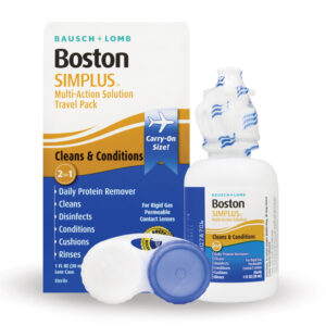 Boston® Simplus Multi-Action Solution Travel Kit and Lens Case